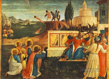 Fra Angelico Painting - Saint Cosmas And Saint Damian Condamned Renaissance Fra Angelico